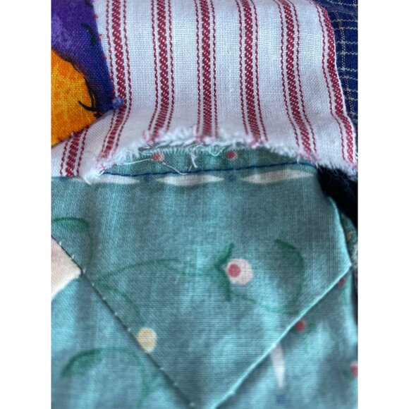 Vintage Quilt 38”x39” Bow Tie Shirt Pattern Cutter - Picture 2 of 11